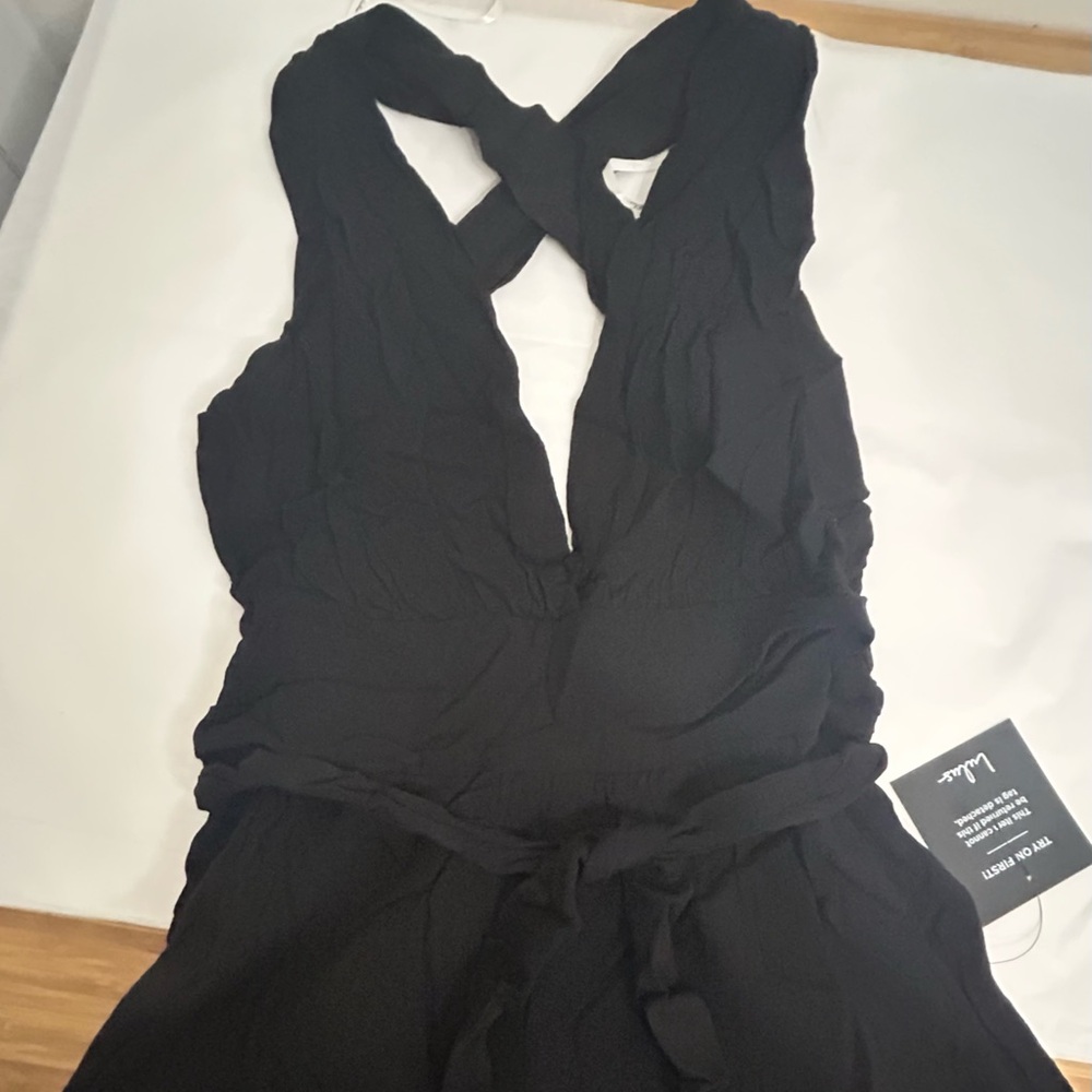 NWT Lulu's Elegant Black Jumpsuit